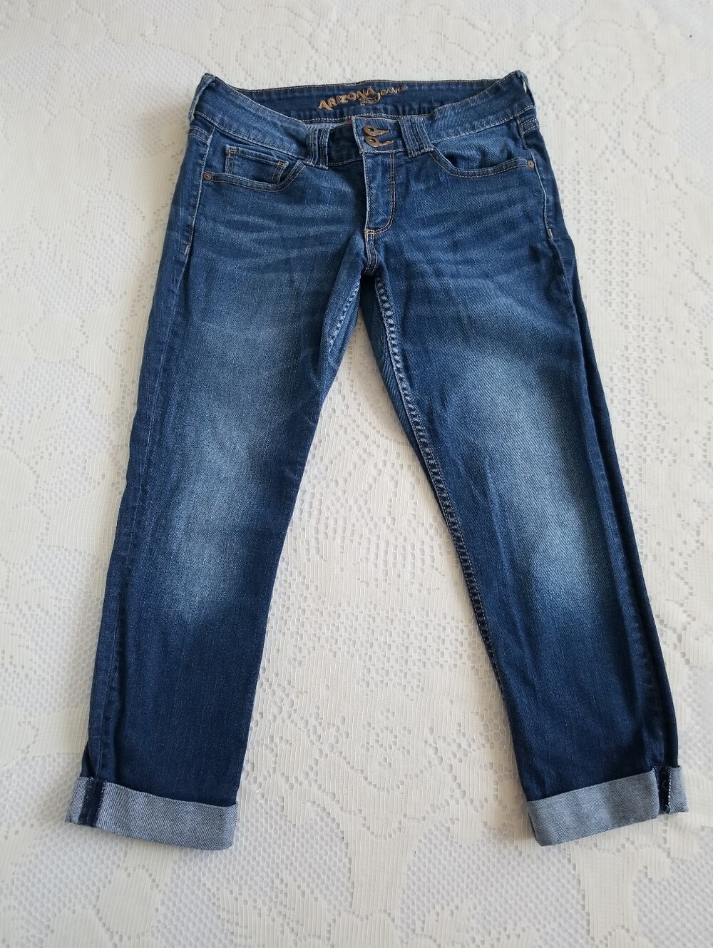 Y2K Arizona Jean Co. Low Rise Cuffed Cropped Ankle Jeans Size 9